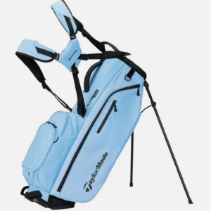 taylormade flextech crossover light blue stand golf bag